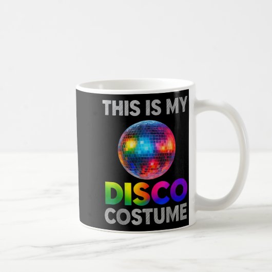 This Is My Disco Costume Ball Graphic 1970s Funky  Koffiemok (Rechts)