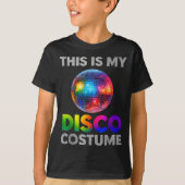 This Is My Disco Costume Ball Graphic 1970s Funky  T-shirt (Voorkant)