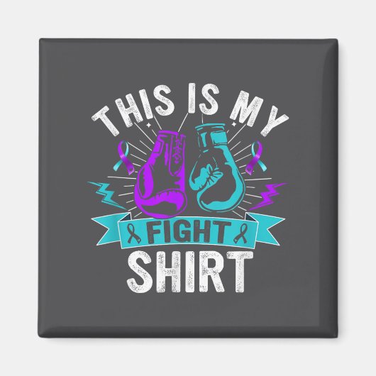 This Is My Figh Suicide Prevention Fighter Strong  Magneet (Voorkant)