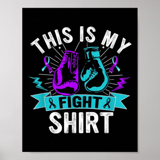 This Is My Figh Suicide Prevention Fighter Strong  Poster (Voorkant)