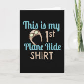 This is My First Plane Ride Airplane Kaart (Voorkant)