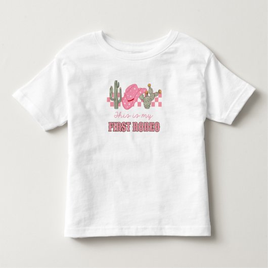 This Is My First Rodeo Kinder Shirts (Voorkant)