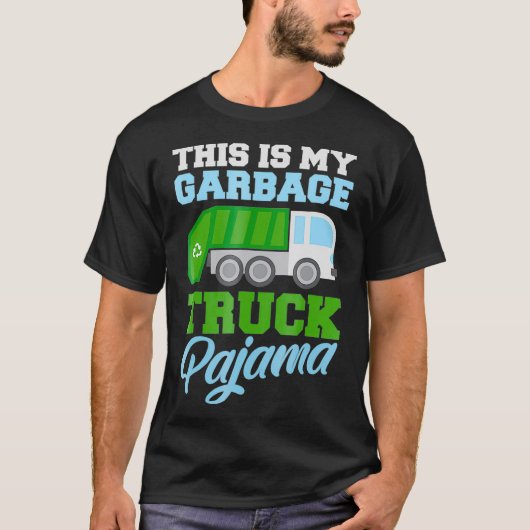 This Is My Garbage Truck Pajama Funny Costume Boy  T-shirt (Voorkant)