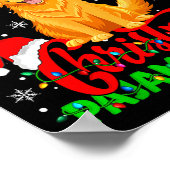 This Is My Golden Retriever Ugly Christmas Pajama  Poster (Hoek)