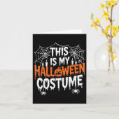 This Is My Halloween Costume Funny Kaart (Gele Bloem)
