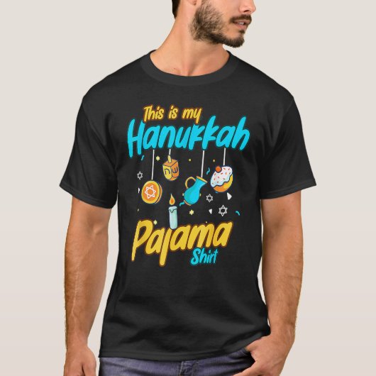 This Is My Hanukkah Pajamakah Hanukkah  Pjs T-shirt (Voorkant)