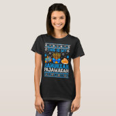 This Is My Hanukkah Pajamakah Ugly Chanukah Jewish T-shirt (Voorkant volledig)