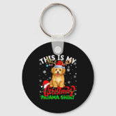 This Is My Havanese Dog Ugly Christmas Pajama Swea Sleutelhanger (Voorkant)