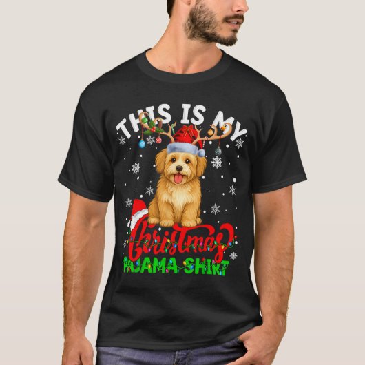 This Is My Havanese Dog Ugly Christmas Pajama Swea T-shirt (Voorkant)