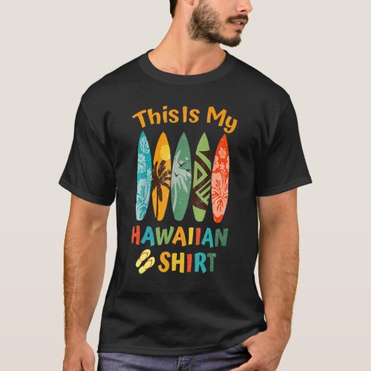 This Is My Hawaiian Luau.Aloha Hawaii Beach Pineap T-shirt (Voorkant)