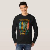 This Is My Hawaiian Luau.Aloha Hawaii Beach Pineap T-shirt (Voorkant volledig)