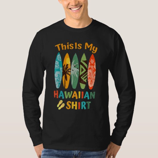 This Is My Hawaiian Luau.Aloha Hawaii Beach Pineap T-shirt (Voorkant)