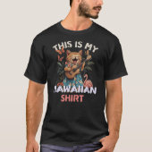 This Is My Hawaiian Shirt Funny Cat Hawaii Party L (Voorkant)