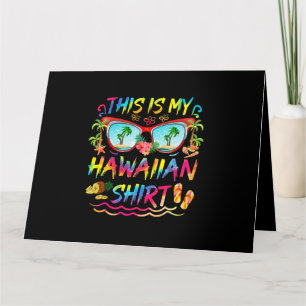This Is My Hawaiian Shirt Luau Aloha Hawaii Beach Kaart