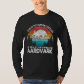 This Is My Human Costum Retro Aardvark  Aardvark T-shirt (Voorkant)