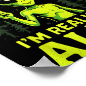 This Is My Human Costume - Funny Alien Halloween  Poster (Hoek)