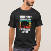This Is My Human Costume I'm Really A Bear  Bear T-shirt (Voorkant)