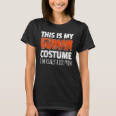 THIS IS MY HUMAN COSTUME I'M REALLY A DOLPHIN Hall T-shirt (Voorkant)