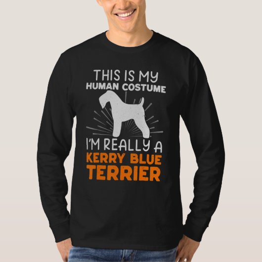 This Is My Human Costume I'm Really A Kerry Blue T T-shirt (Voorkant)
