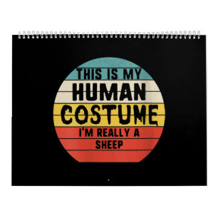 This is My Human Costume Im Really A Sheep Gift Kalender