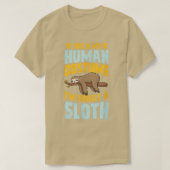 This Is My Human Costume Im Really A Sloth Hallowe T-shirt (Design voorkant)