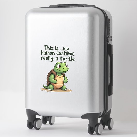 This Is My Human Costume I'm Really A Turtle T-Shi Sticker (Koffer)