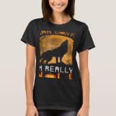 This is My Human Costume I'm Really a Wolf Hallowe T-shirt (Voorkant)