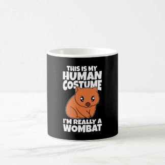This Is My Human Costume I'm Really A Wombat Koffiemok