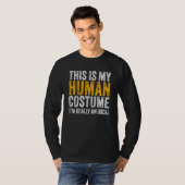 THIS IS MY HUMAN COSTUME I'M REALLY AN ORCA Hallow T-shirt (Voorkant volledig)