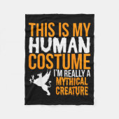 This Is My Human Costume Mythical Creature - Hallo Fleece Deken (Voorkant)