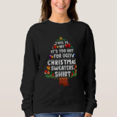 This Is My It's Too Hot For Ugly Christmas Sweater (Voorkant)