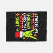 This Is My It's Too Hot For Ugly Christmas Sweater Fleece Deken (Voorkant (Horizontaal))