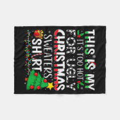 This Is My It's Too Hot For Ugly Christmas Sweater Fleece Deken (Voorkant (Horizontaal))