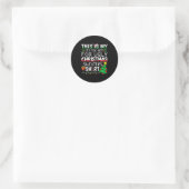 This Is My It's Too Hot For Ugly Christmas Sweater Ronde Sticker (Tas)
