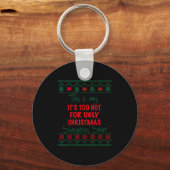 This Is My It's Too Hot For Ugly Christmas Sweater Sleutelhanger (Voorkant)