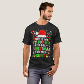 This Is My It's Too Hot For Ugly Christmas Sweater T-shirt (Voorkant volledig)