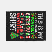 This Is My Its Too Hot For Ugly Christmas Sweaters Fleece Deken (Voorkant (Horizontaal))