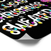 This Is My It's Too Hot For Ugly Sweater Flamingo Poster (Hoek)