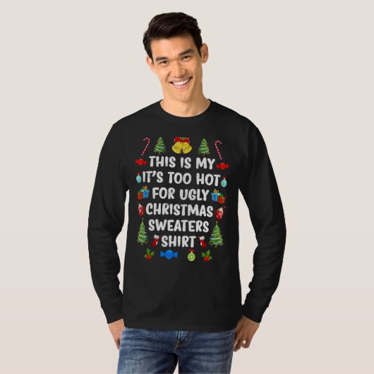 This Is My It's Too Hot For Ugly Xmas Sweaters Boy (Voorkant volledig)