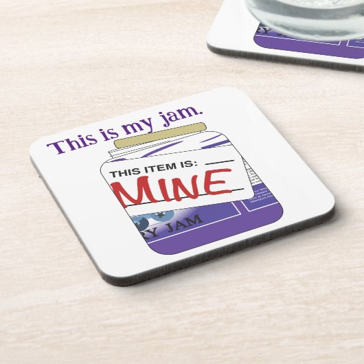 This is My jam Coaster Bier Onderzetter (Linkerzijde)