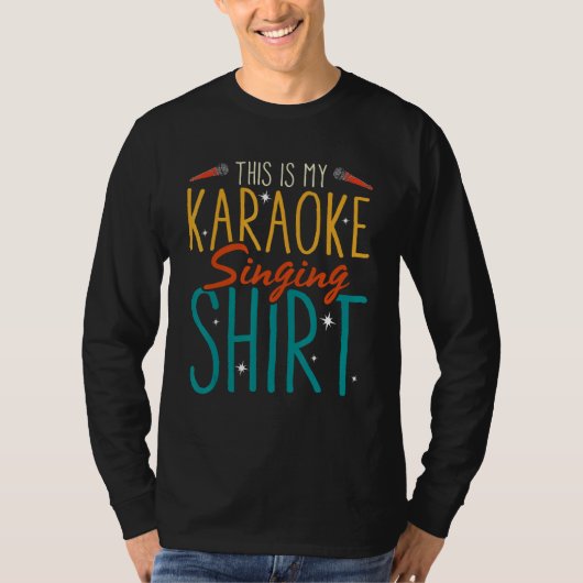 This Is My Karaoke Singing   Karaoke Singer T-shirt (Voorkant)