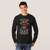 This Is My Lazy Pirate Costume  Skull Halloween T-shirt (Voorkant volledig)