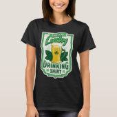 This Is My Lucky Drinking    Busy Holding A Beer T-shirt (Voorkant)