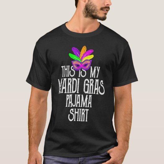 This Is My Mardi Gras Costume Shirt Carnaval Party (Voorkant)