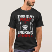 This Is My Meat Smoking Barbeque T-shirt (Voorkant)