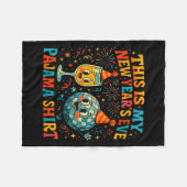 This Is My New Year’s Eve Pajama Funny Retro Gift  Fleece Deken (Voorkant (Horizontaal))