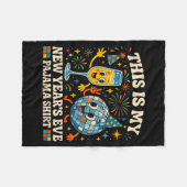This Is My New Year’s Eve Pajama Funny Retro Gift Fleece Deken (Voorkant (Horizontaal))