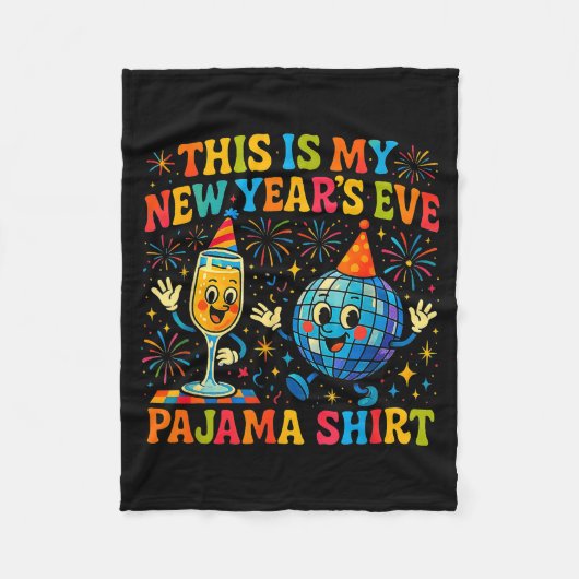 This Is My New Year’s Eve Pajama Funny Retro Gift  Fleece Deken (Voorkant)