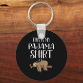 This Is My Pajama Sloth Shirt Funny Sleever Gift  Sleutelhanger (Voorkant)