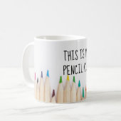 This is my pencil cup artist funny quote koffiemok (Voorkant links)